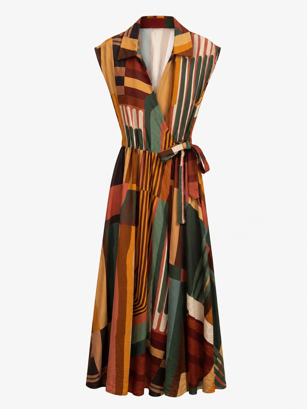 Vestido midi cruzado Giulia
