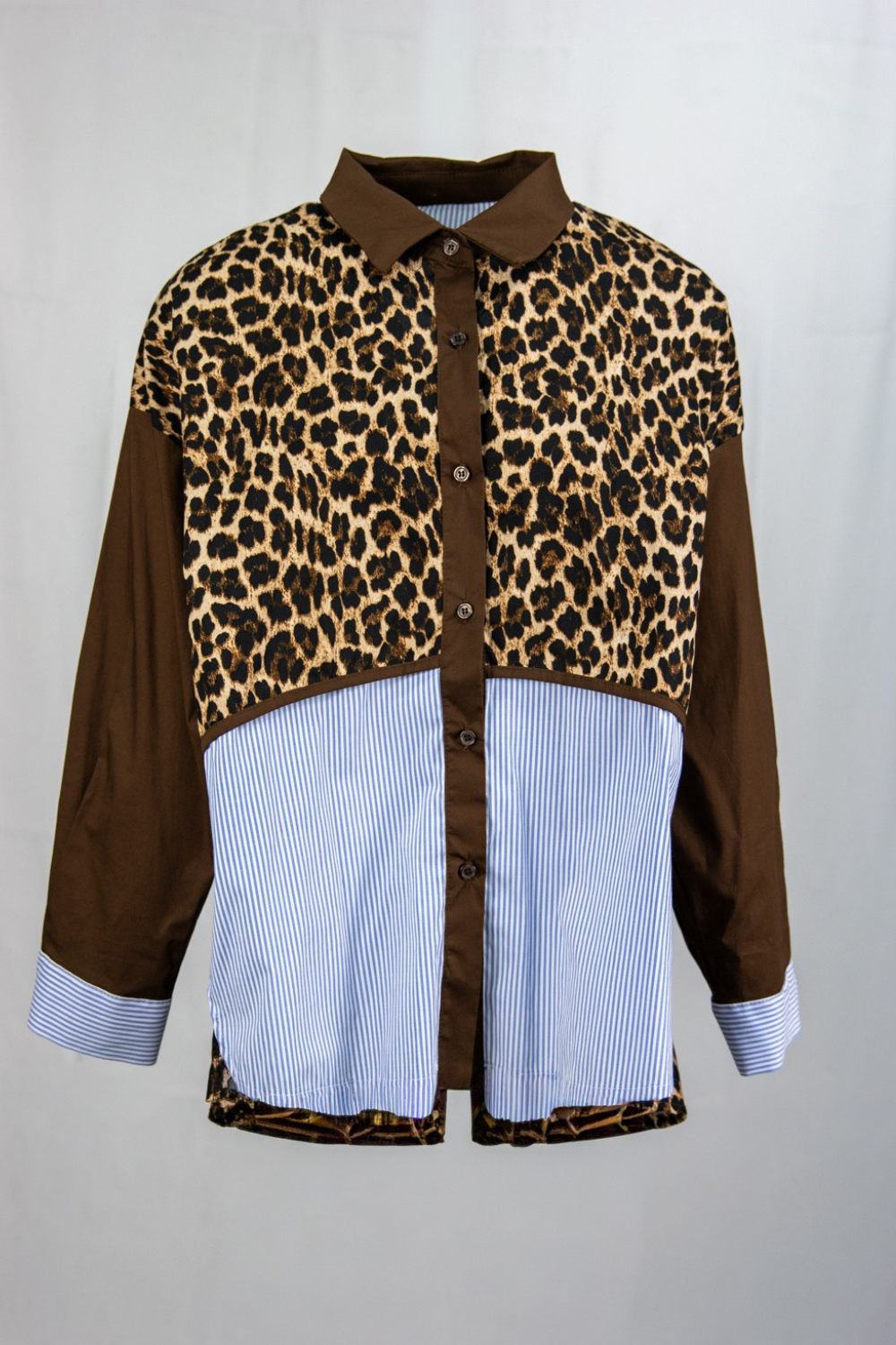Camisa manga larga leopardo