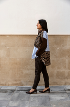 Camisa manga larga leopardo
