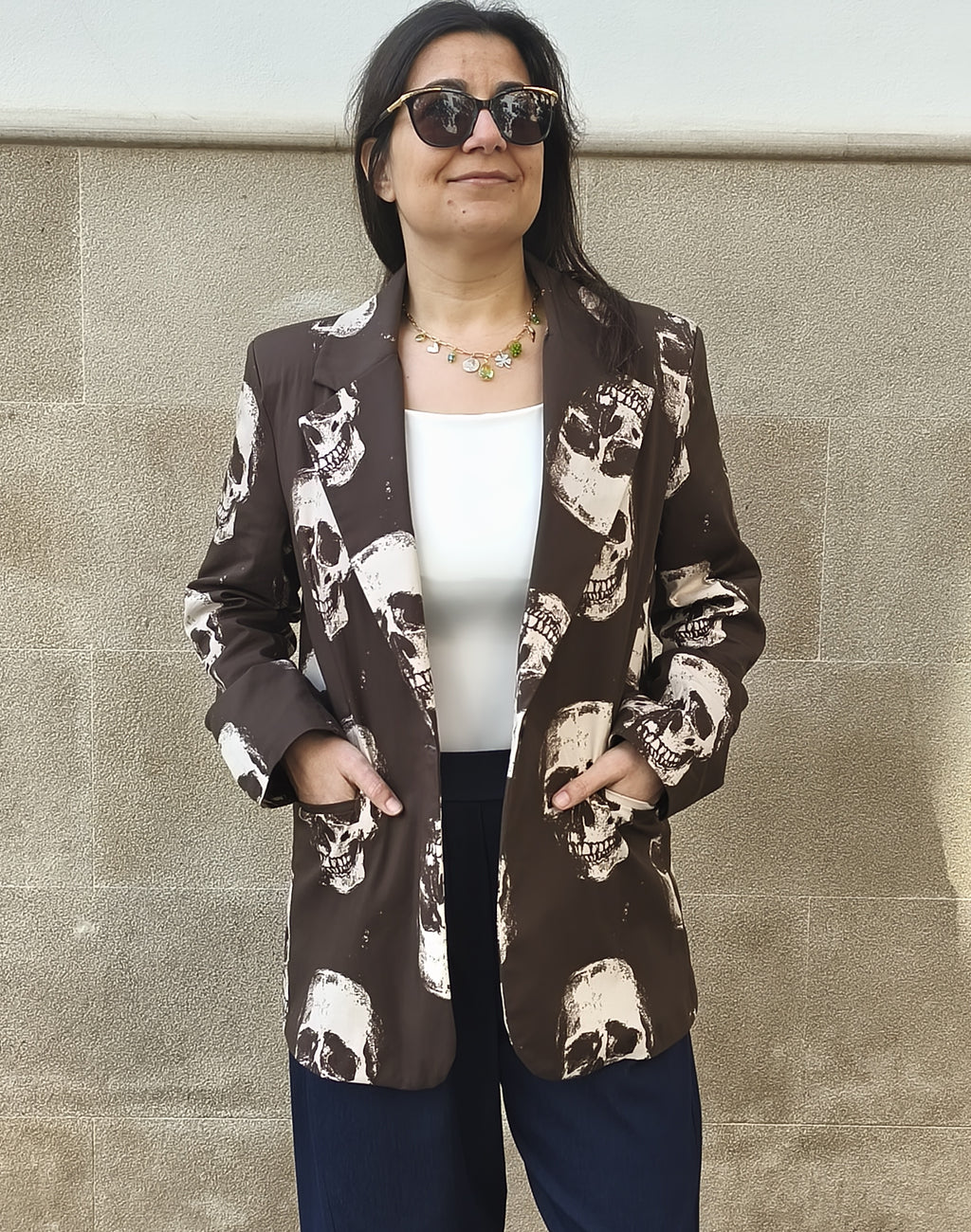 Black skull blazer 