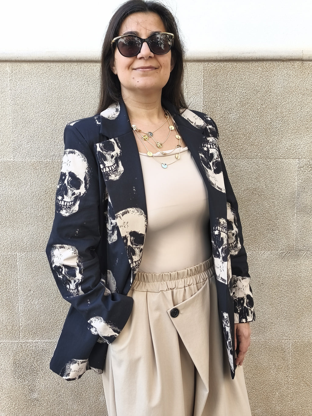Black skull blazer 