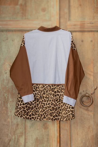 Camisa manga larga leopardo