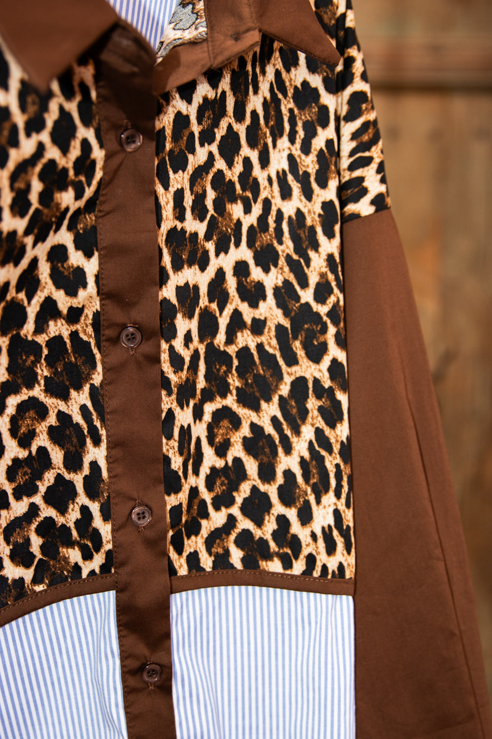 Camisa manga larga leopardo