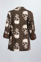 Blazer calaveras color marrón
