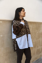 Camisa manga larga leopardo