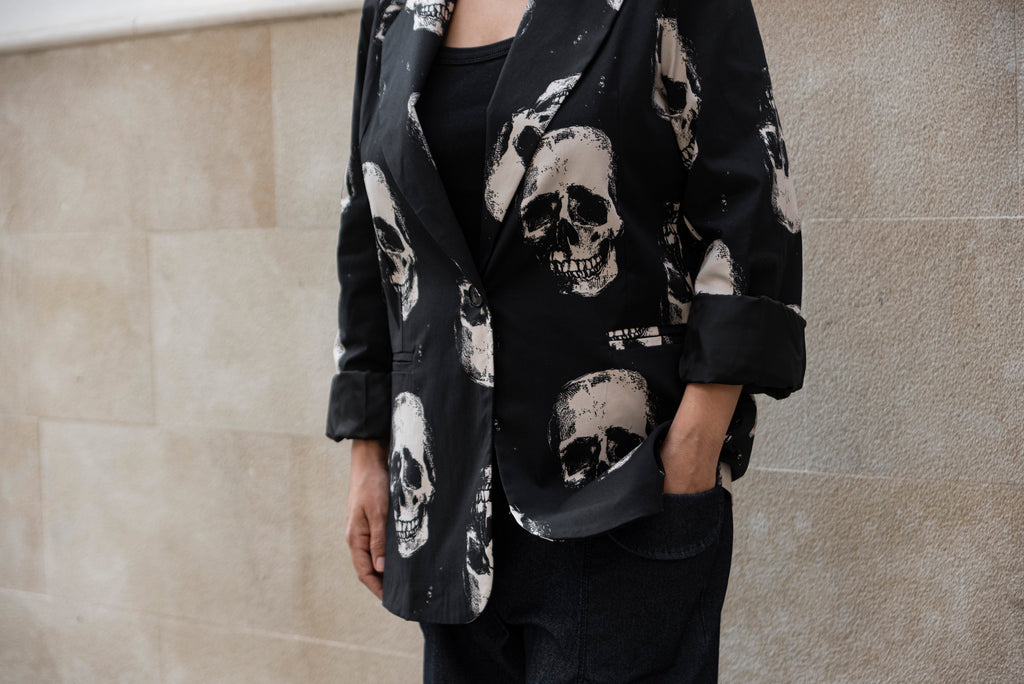 Blazer calaveras color negro