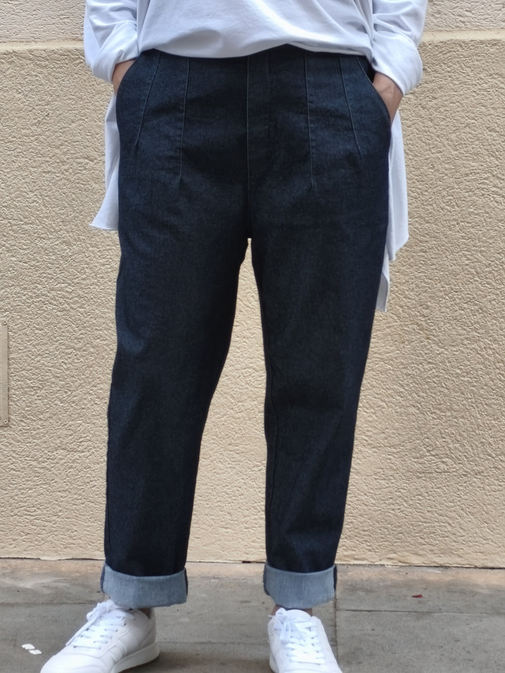 Pantalon denim azul