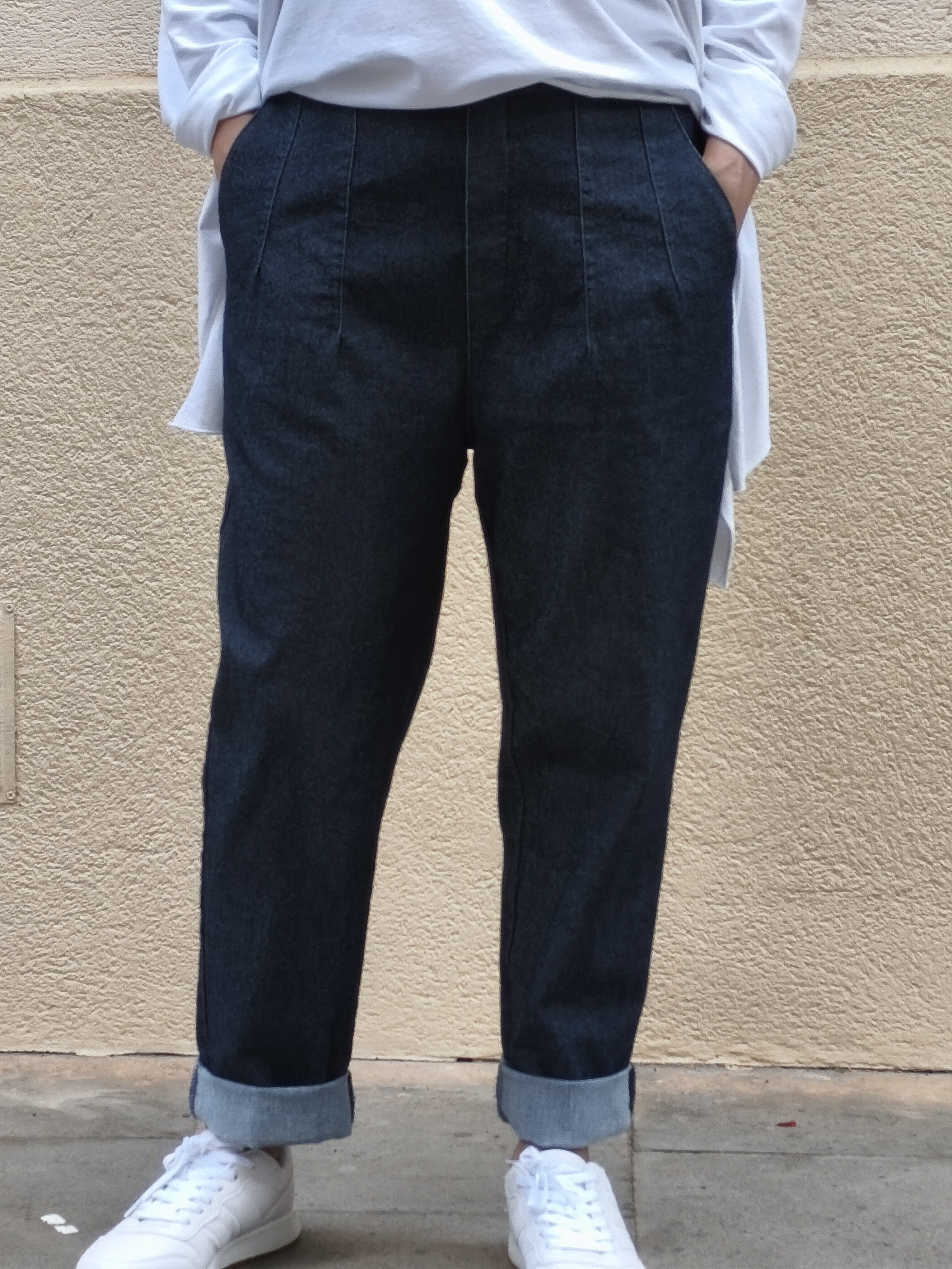 Pantalon denim azul