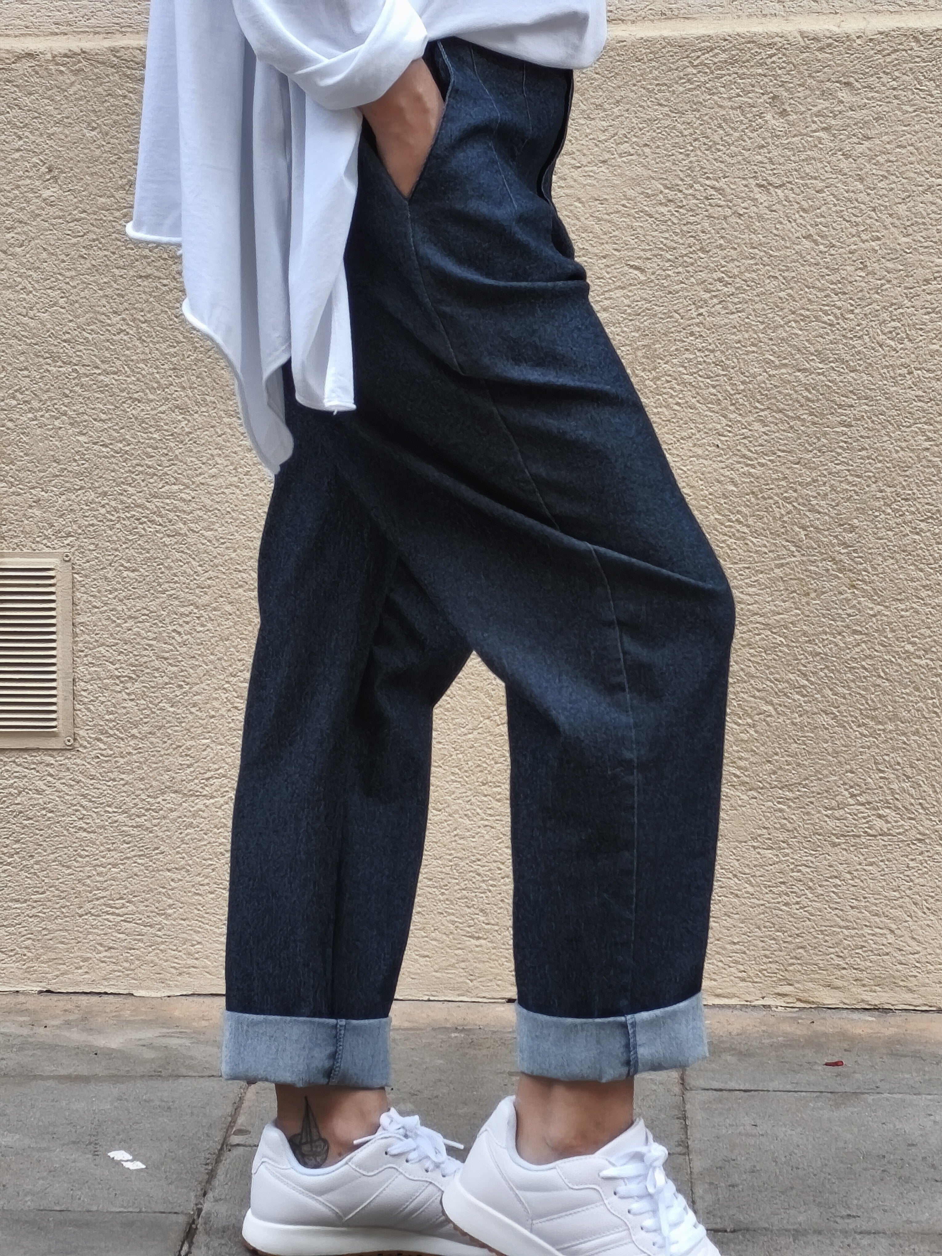 Pantalon denim azul