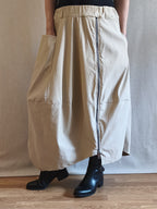 Falda con cremallera