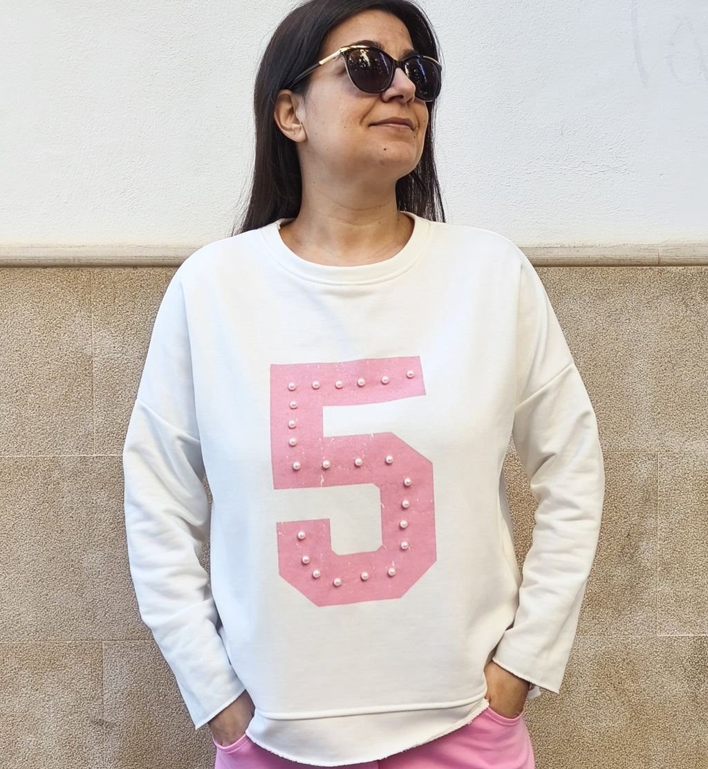 Jersey five blanco