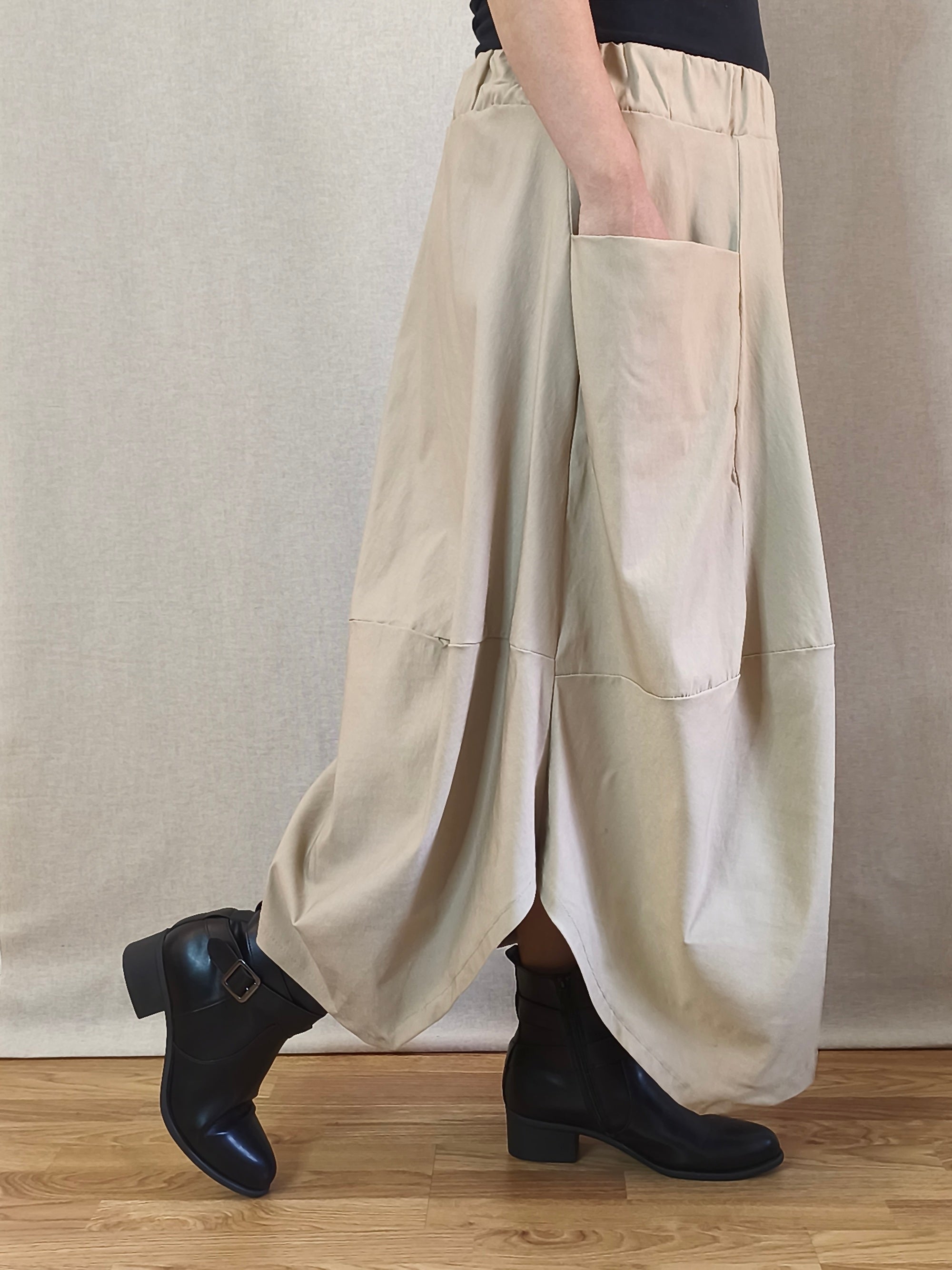 Falda con cremallera