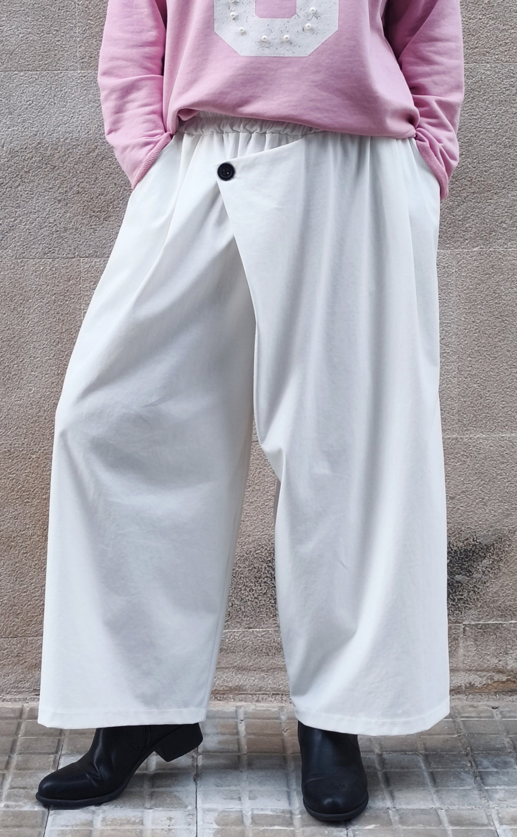 Pantalón Charlie blanco