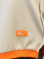 Sudadera estilo oversize beige