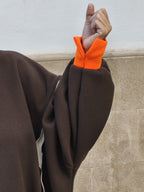 Sudadera estilo oversize marrón